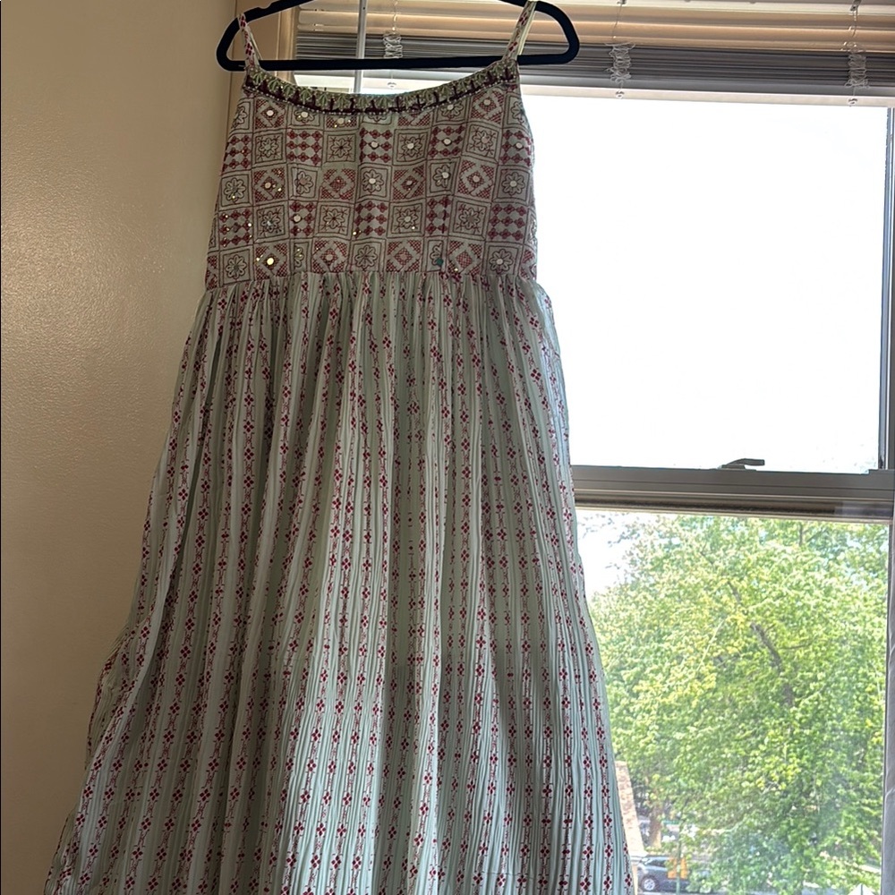Red and White Patterned Sundress